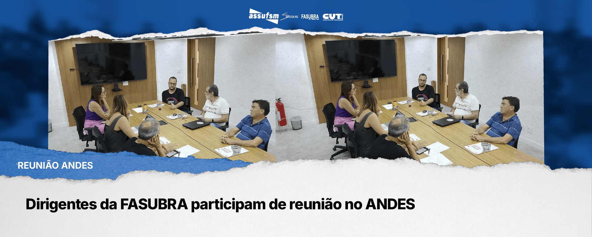 Dirigentes da FASUBRA participam de reunião no ANDES