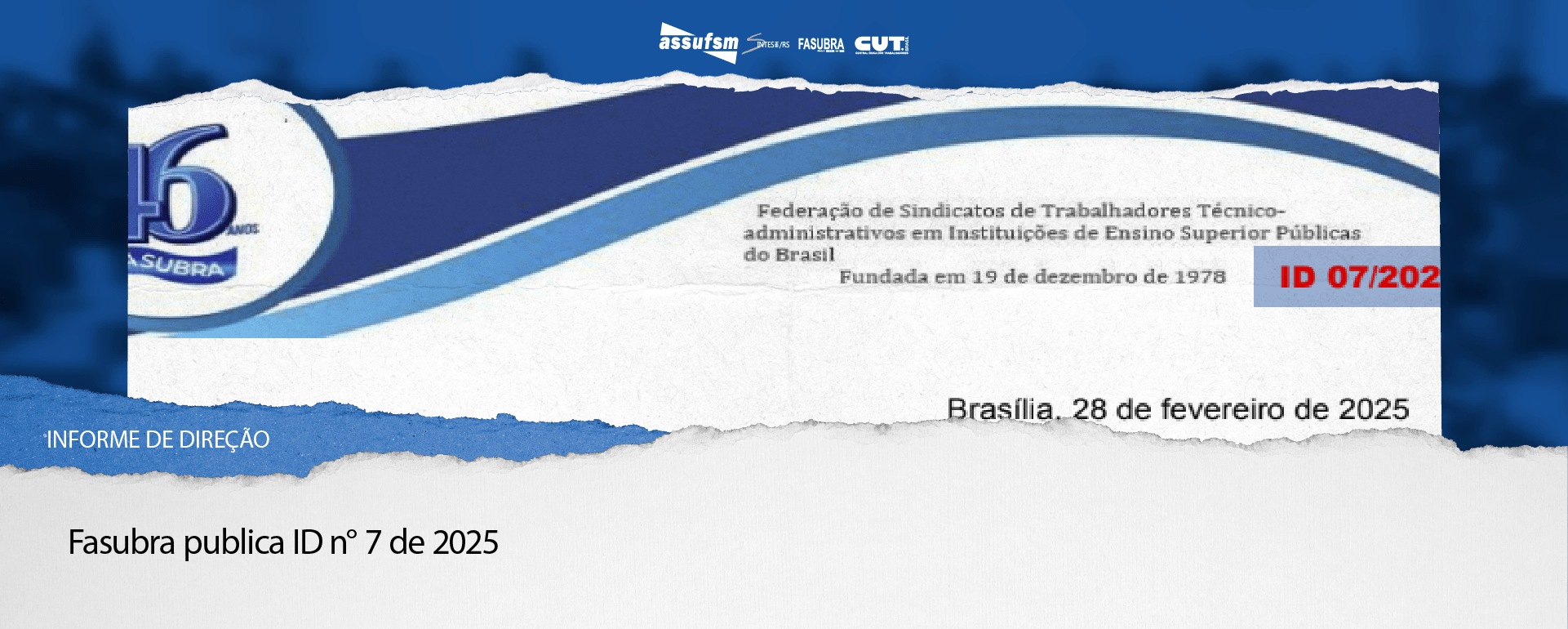 Fasubra publica ID n° 7 de 2025