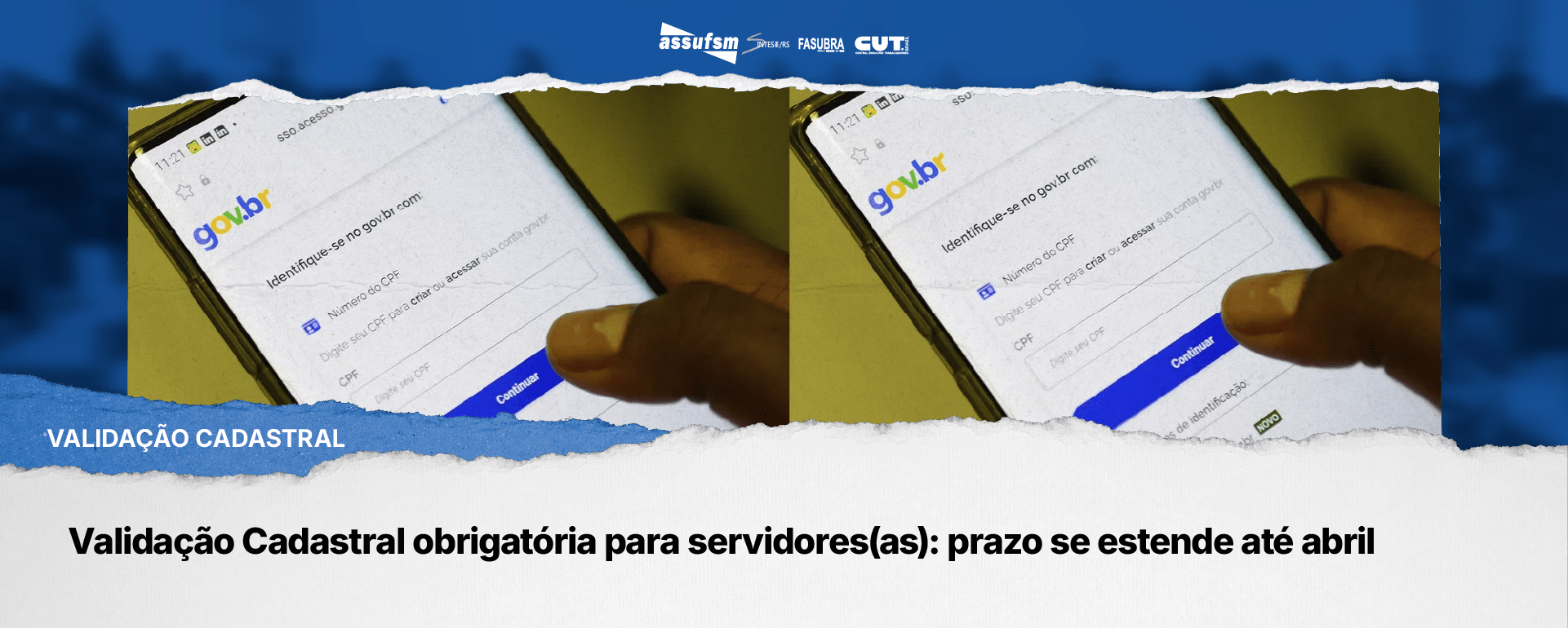 Validação Cadastral obrigatória para servidores(as): prazo se estende até abril