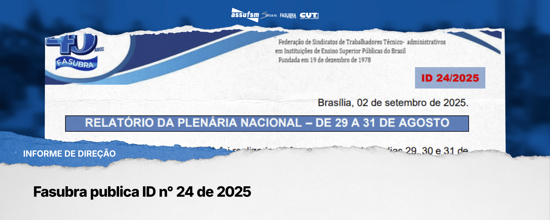 Fasubra publica ID n° 24 de 2025