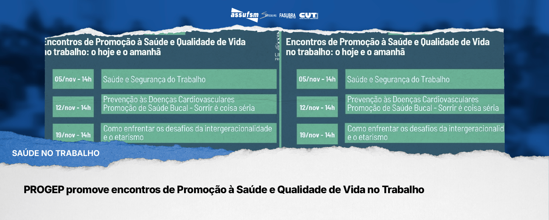 PROGEP promove encontros de Promoção à Saúde e Qualidade de Vida no Trabalho