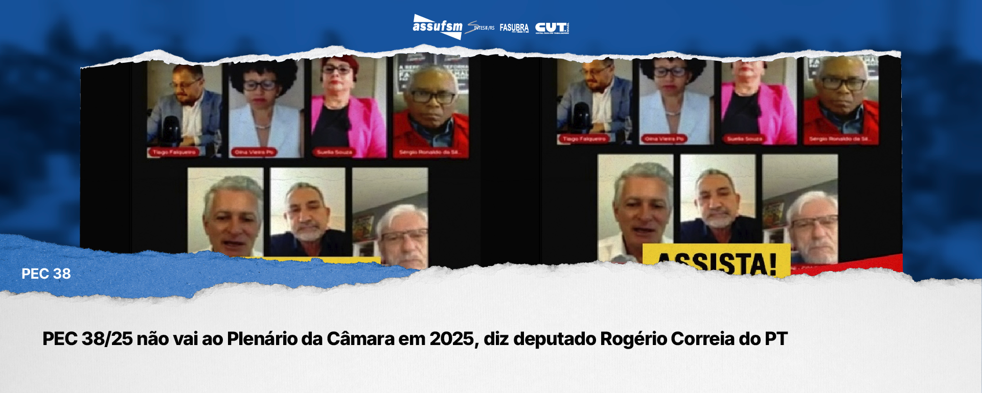 PEC 38/25 não vai ao Plenário da Câmara em 2025, diz deputado Rogério Correia do PT