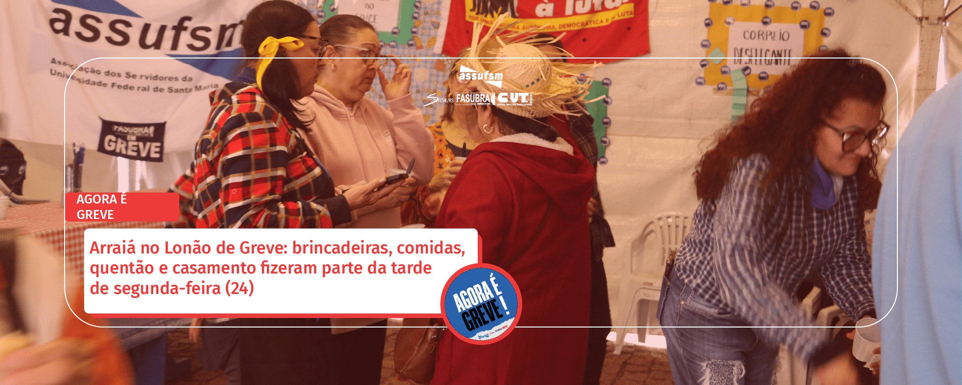 Arraiá no Lonão de Greve: brincadeiras, comidas, quentão e casamento fizeram parte da tarde de segunda-feira (24)