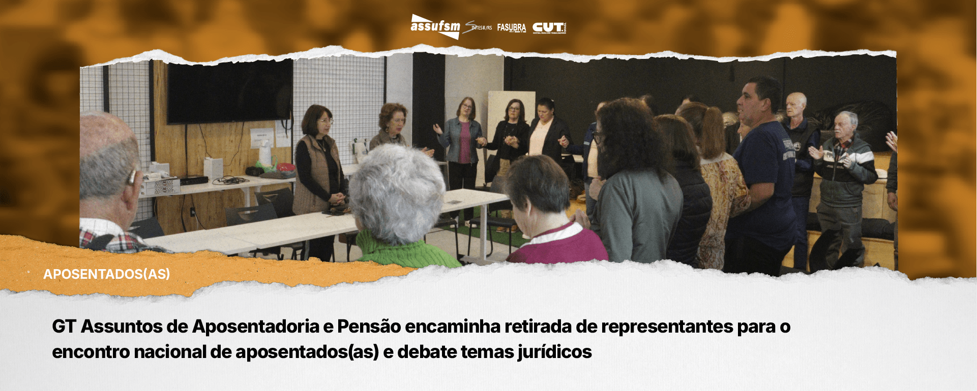 GT Assuntos de Aposentadoria e Pensão encaminha retirada de representantes para o encontro nacional de aposentados(as) e debate temas jurídicos
