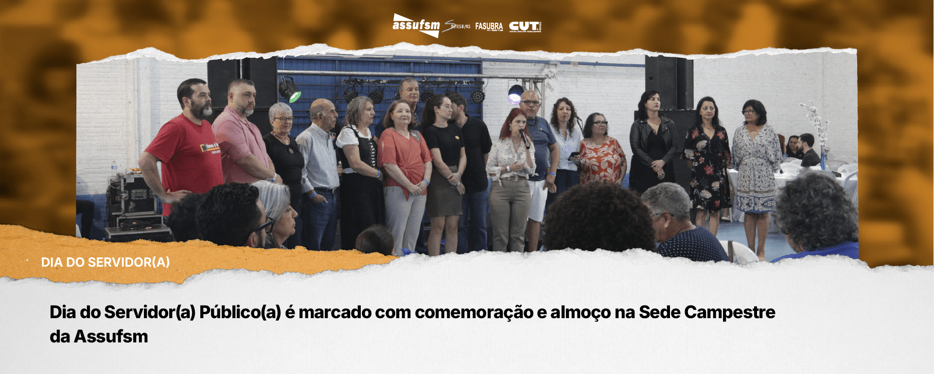 Dia do Servidor(a) Público(a) é marcado com comemoração e almoço na Sede Campestre da Assufsm