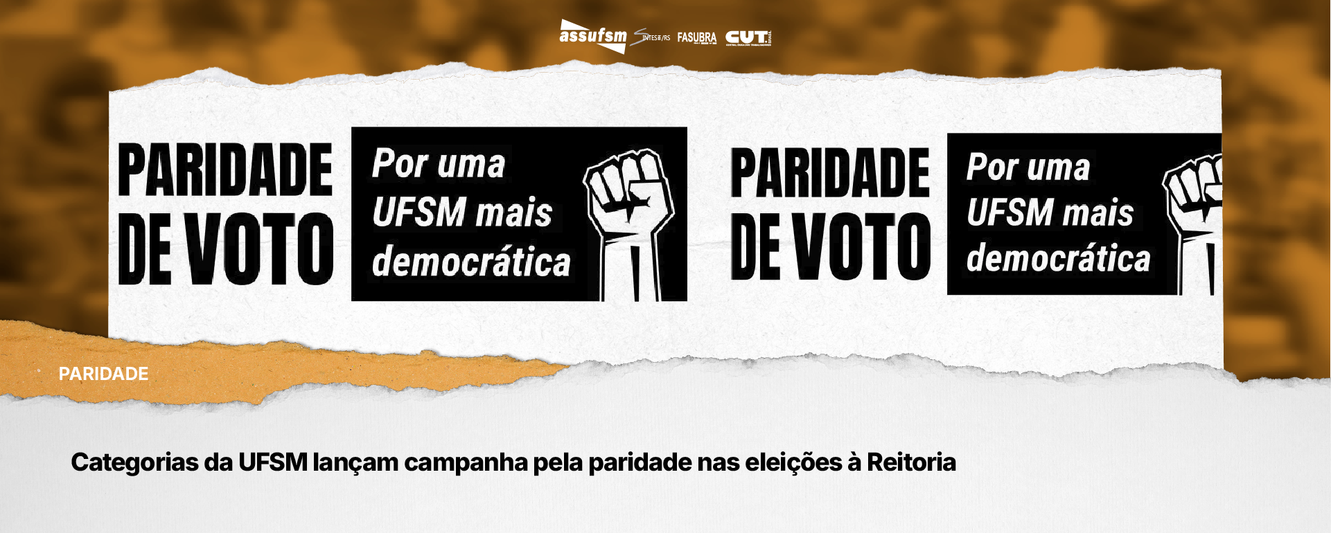 PARIDADE NA UNIVERSIDADE: Por uma UFSM mais democrática
