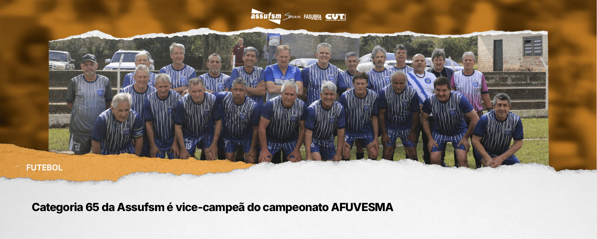 Categoria 65 da Assufsm é vice-campeã do campeonato AFUVESMA