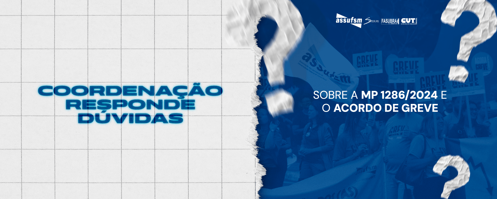 Coordenação da Assufsm responde dúvidas sobre MP 1.286/2024 em vídeos