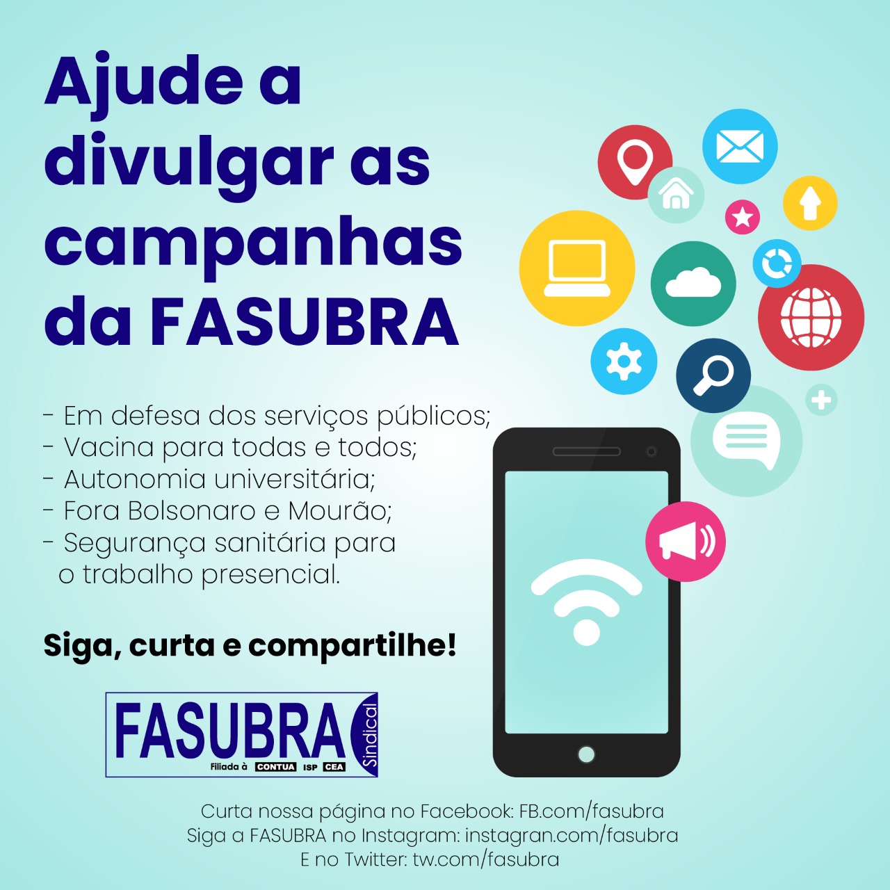 FASUBRA intensifica campanhas para derrotar o governo Bolsonaro