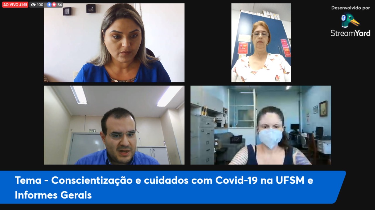 Live Sindical debate sobre aumento de casos de COVID-19 em Santa Maria