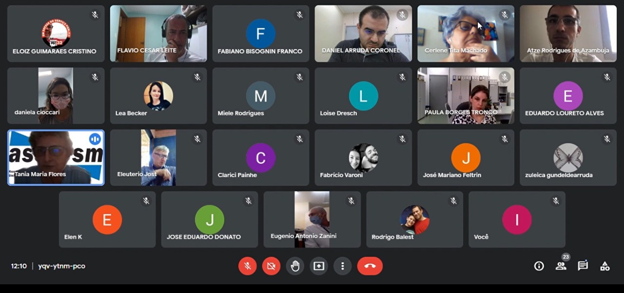 Reunião com TAEs do HUSM, Assufsm e PROGEP discutiu flexibilização da jornada de trabalho