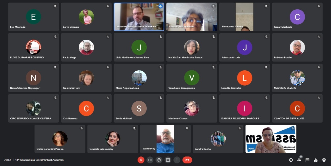 13ª Assembleia Geral Virtual da Assufsm debate sobre Greve Geral, dias de mobilização e pautas jurídicas