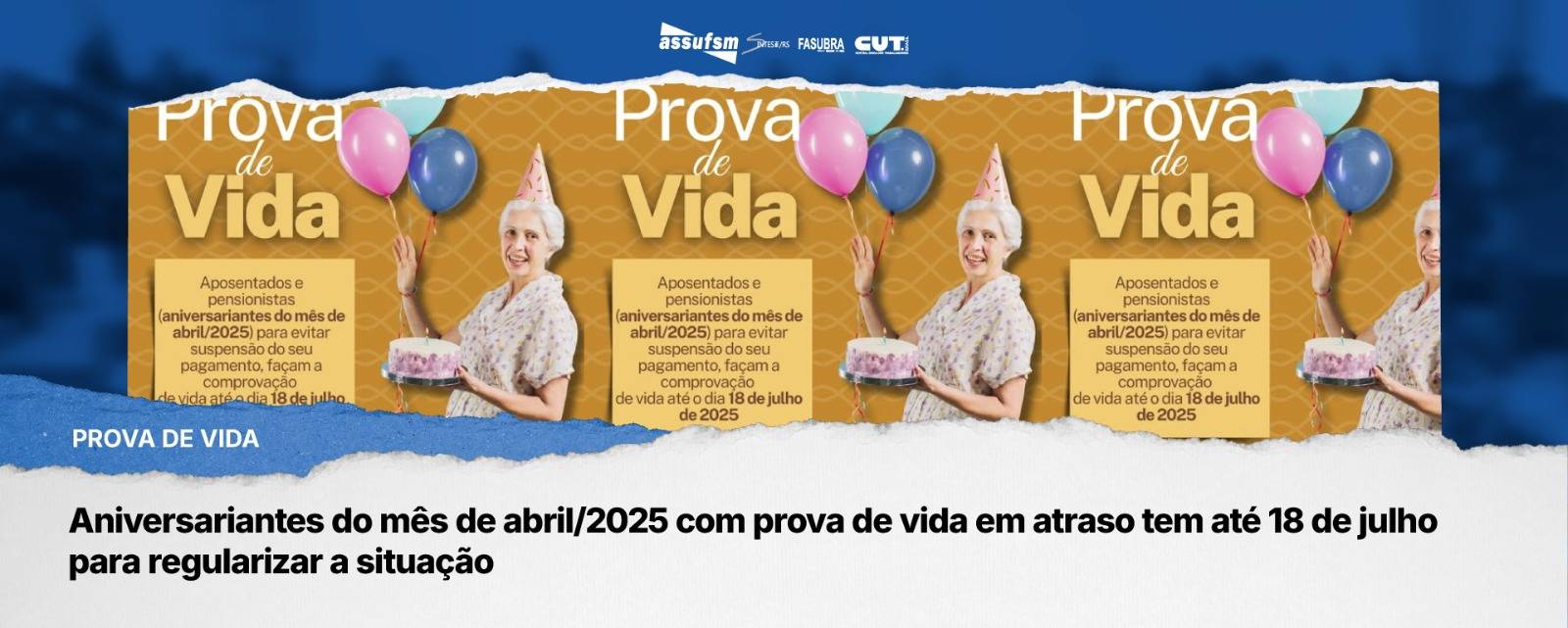 Prova de vida: Aniversariantes do mês de abril/2025 com prova de vida em atraso