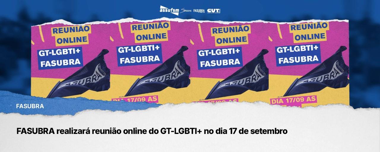Federação realizará reunião online do GT-LGBTI+ no dia 17 de setembro