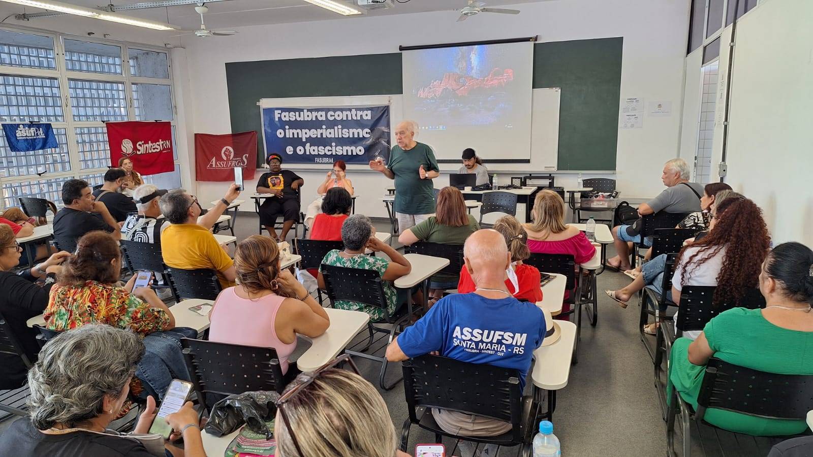 Assufsm participa de 1ª Conferência Internacional Antifascista Pela Soberania dos Povos