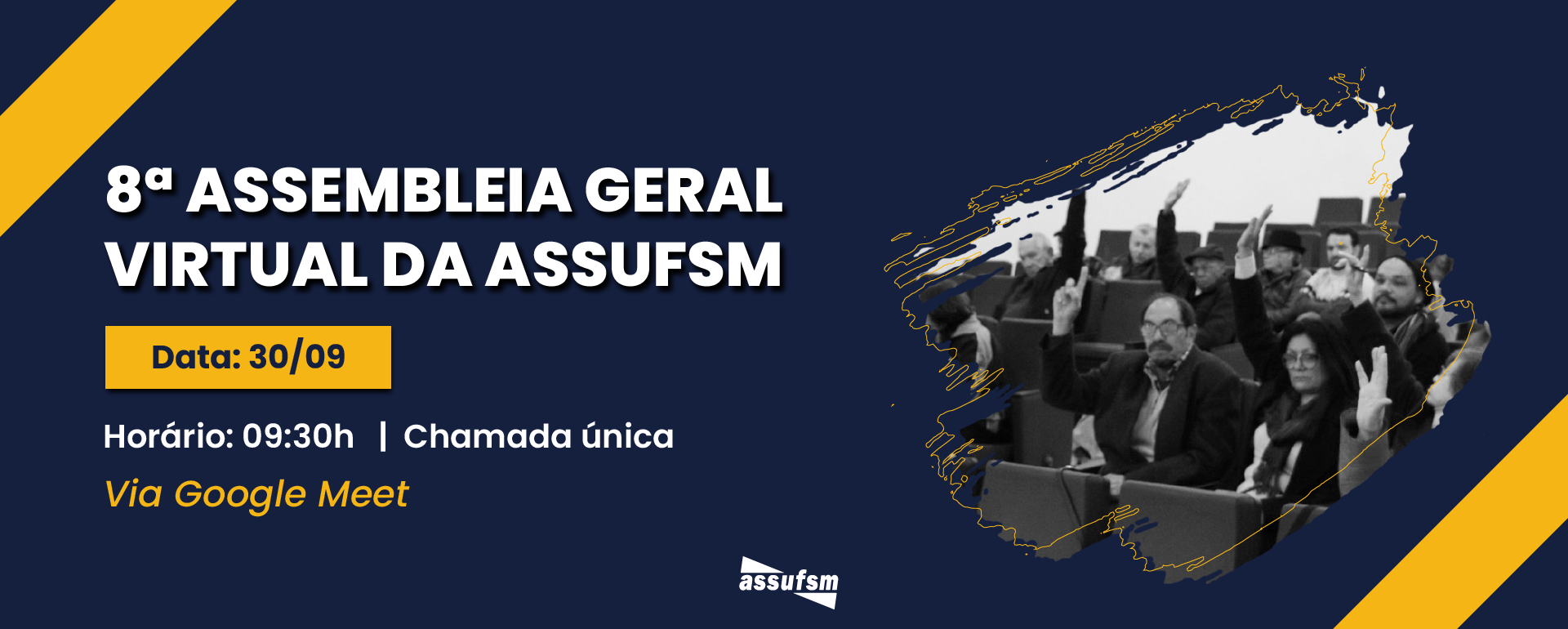 8º Assembleia Geral Virtual da Assufsm dia 30 de setembro segue com o debate da Portaria 32