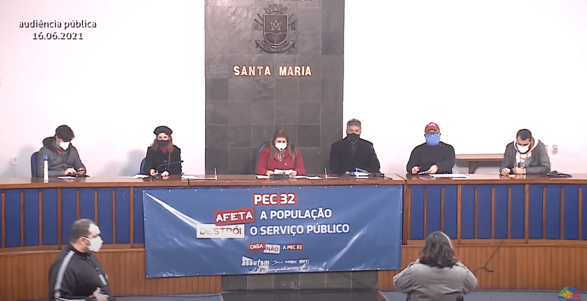 Assufsm participa de Audiência Pública contra a PEC 32