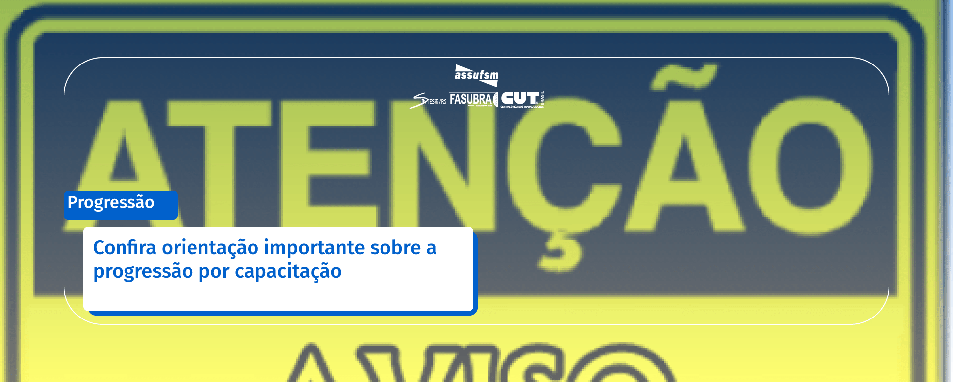 Confira orientação importante sobre a progressão por capacitação