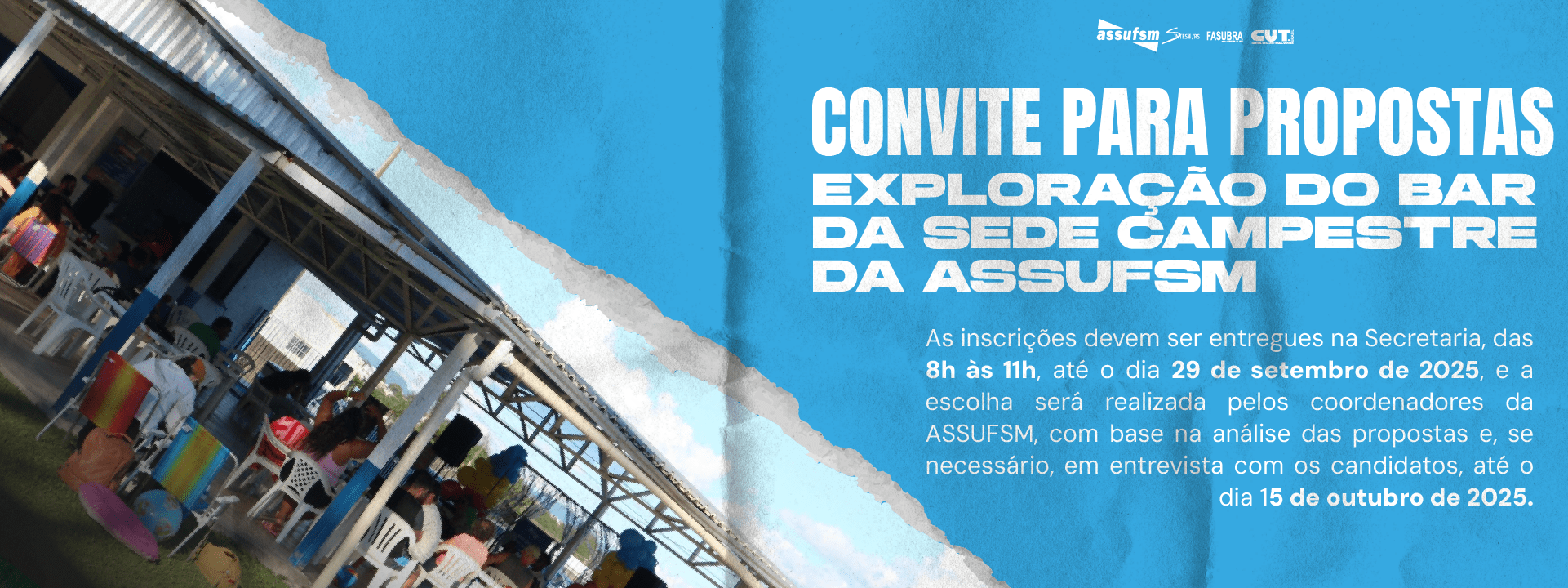 Carta-Convite – Exploração Comercial do Bar da Sede Campestre