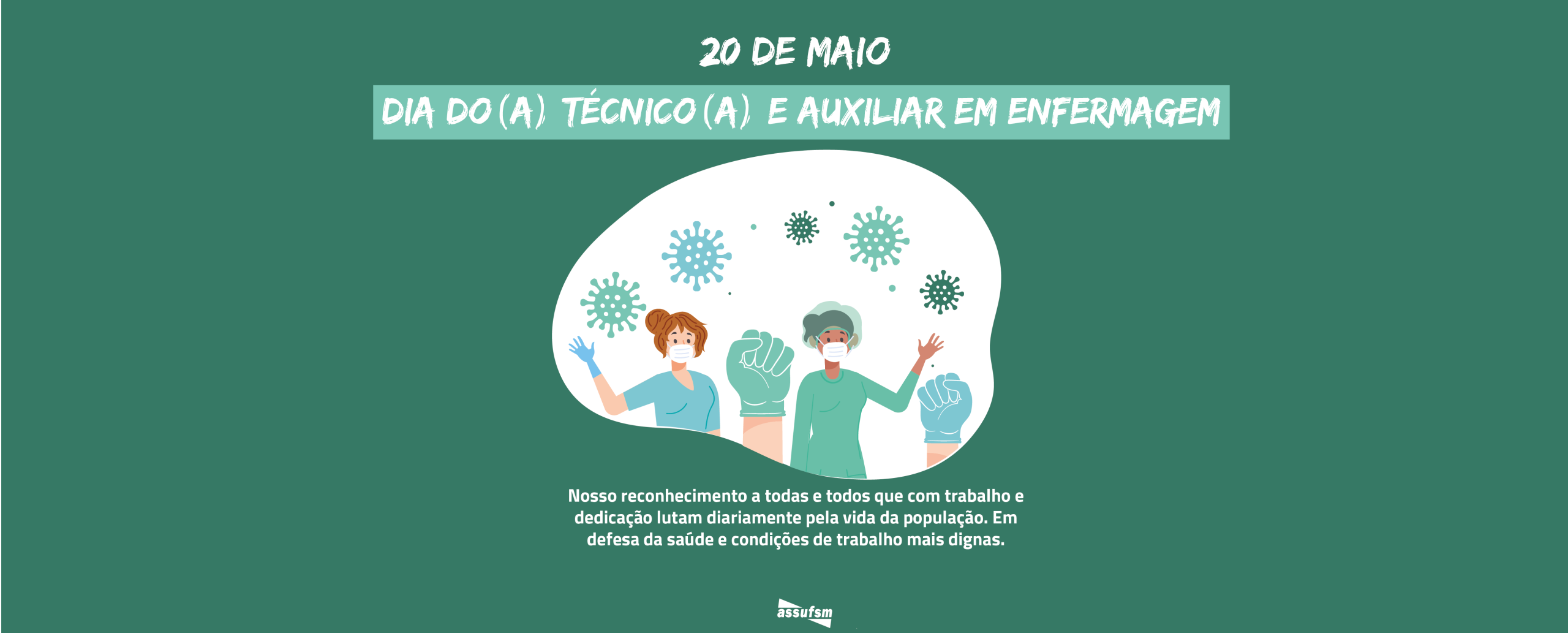 20 de maio – Dia de Auxiliares e Técnicos (as) de Enfermagem