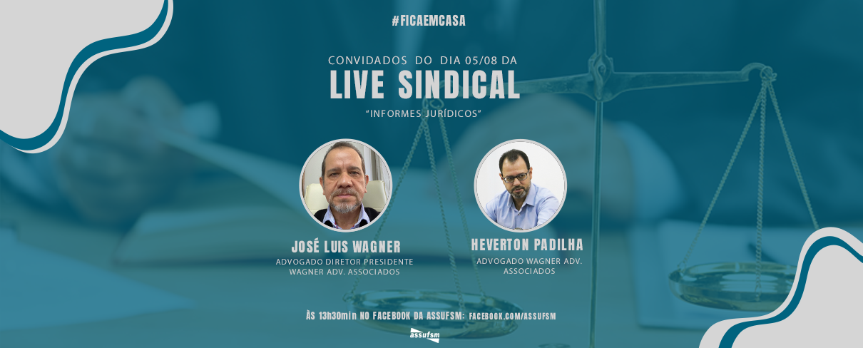 Live Sindical contará com a participação do advogado José Luis Wagner