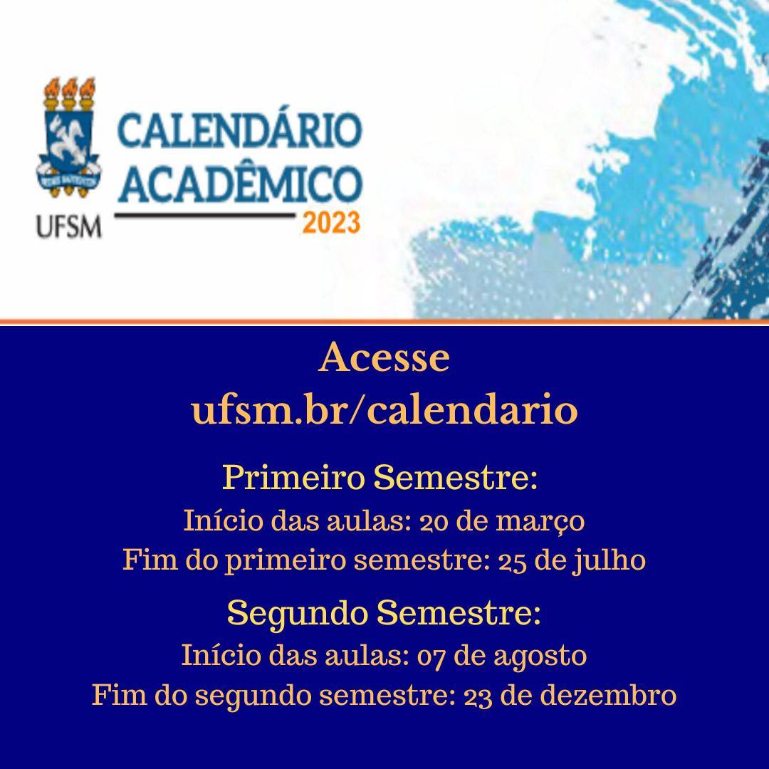 UFSM define calendário acadêmico de 2023