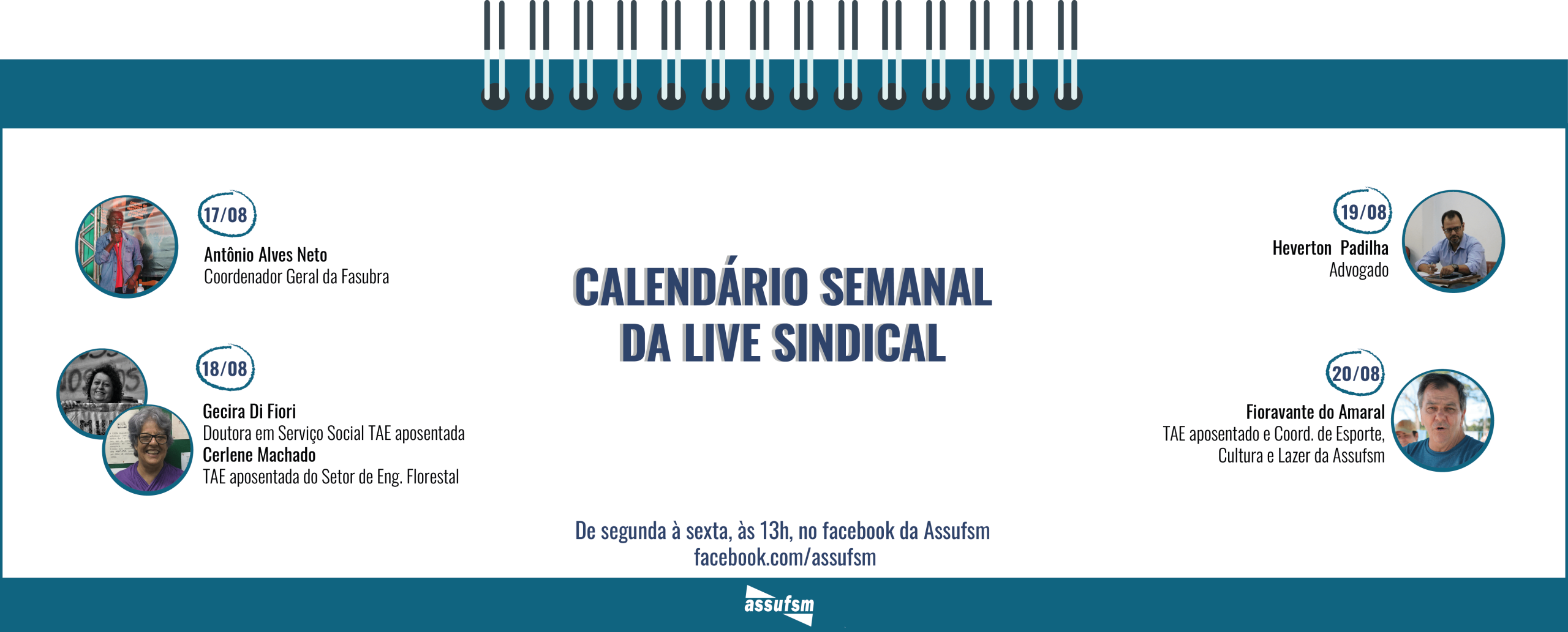Confira a agenda da Live Sindical da próxima semana