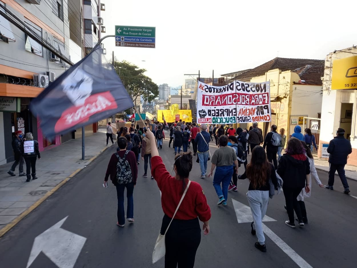 Assufsm esteve presente no 3J por Fora Bolsonaro
