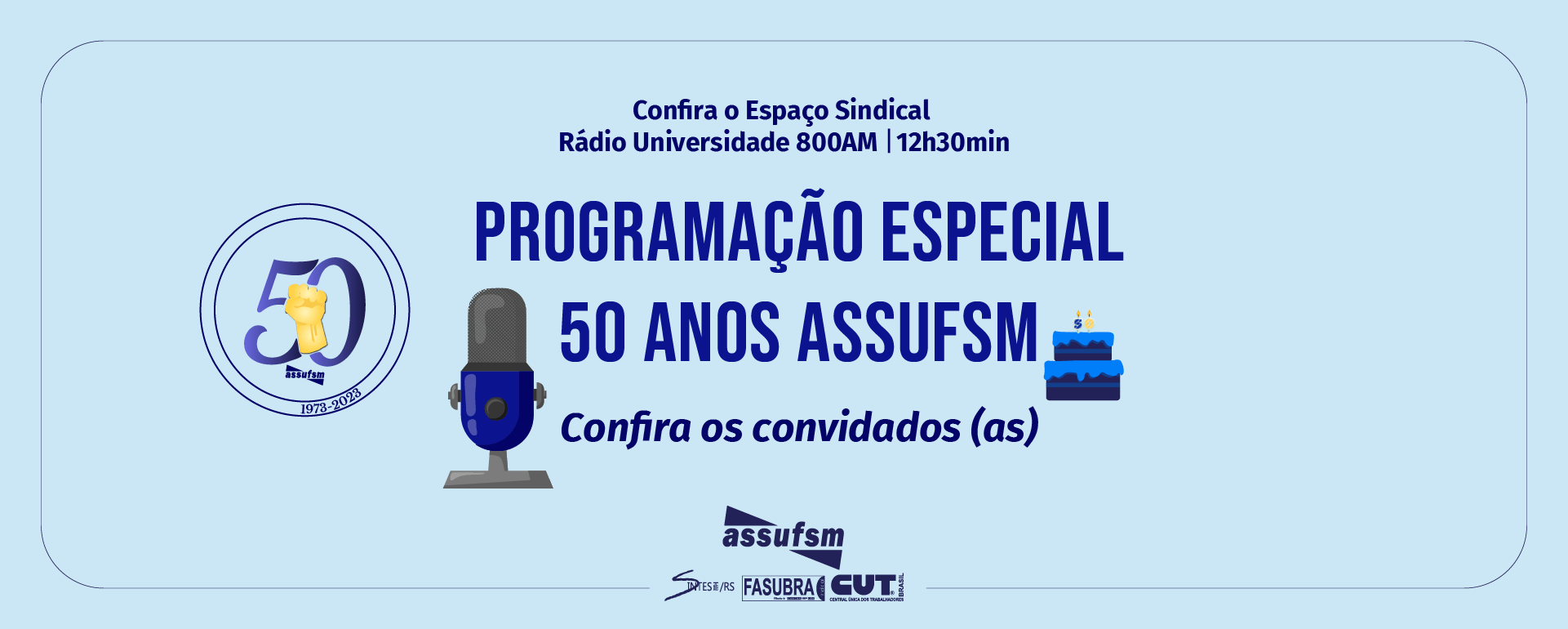 Espaço Sindical: Entrevistas recordam a trajetória de lutas e conquistas do cinquentenário da Assufsm