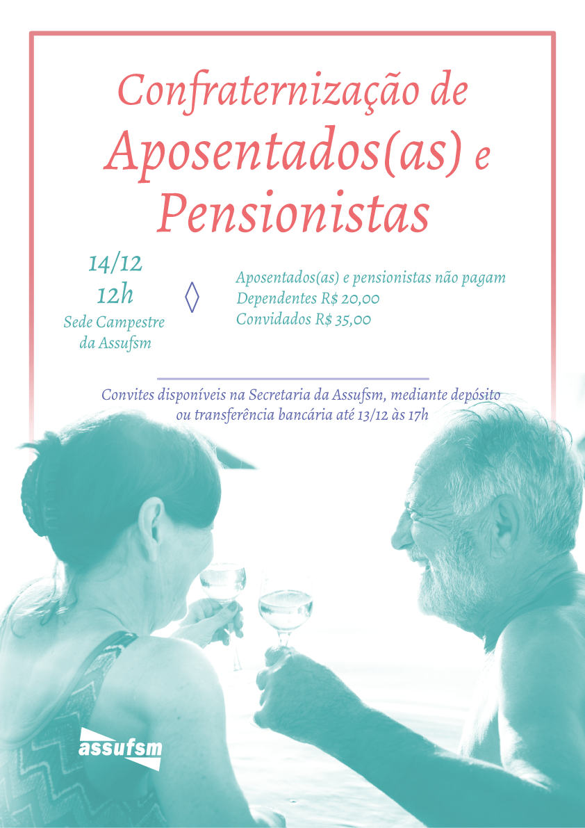 Almoço de Confraternização de Aposentados(as) e Pensionistas ocorre nesta sexta-feira (14)