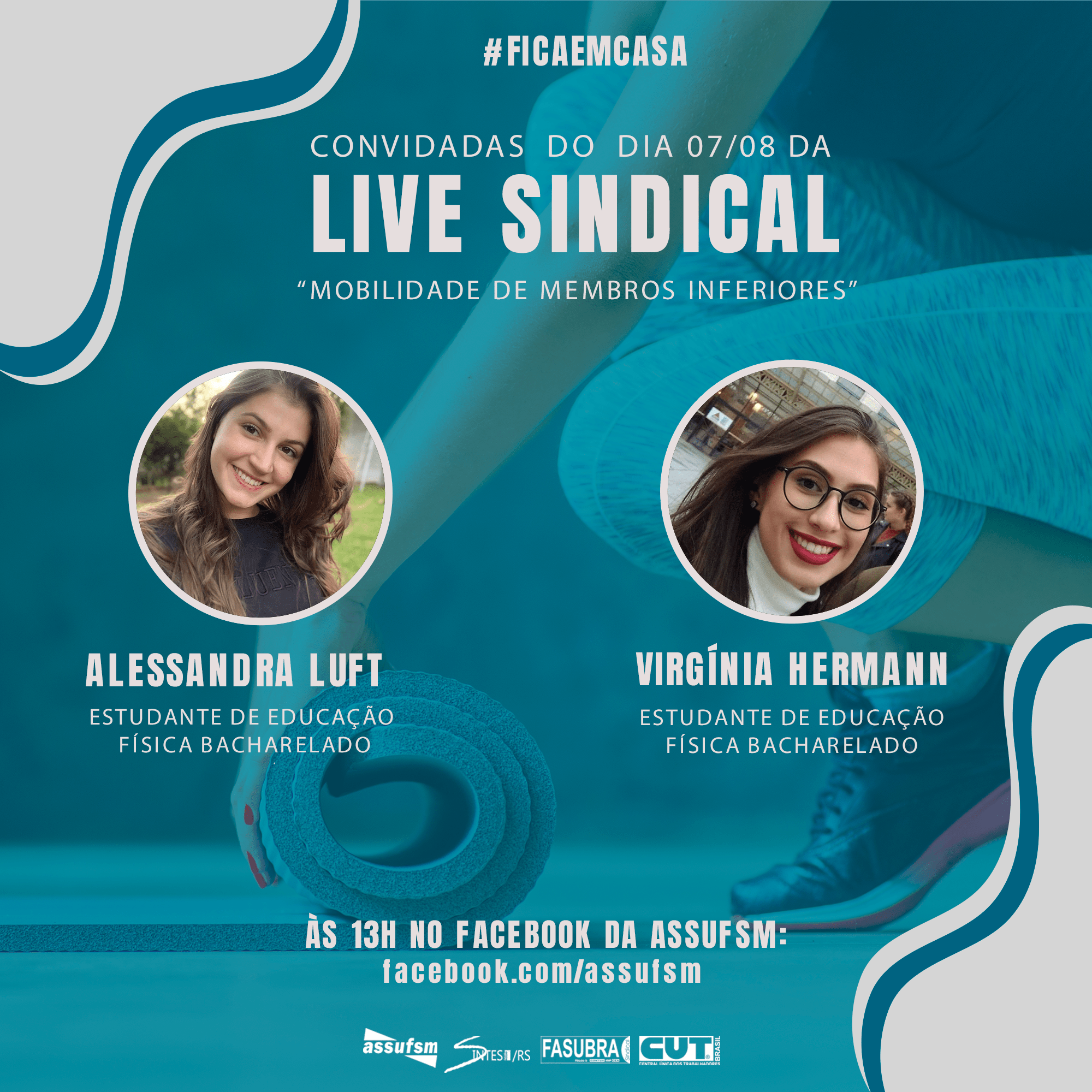 Workshop de Mobilidade de Membros Inferiores promoverá atividades na Live Sindical desta sexta-feira (07)