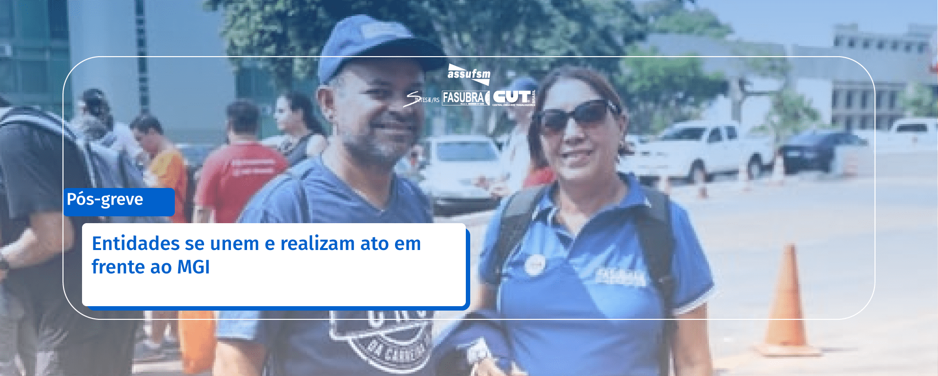 Entidades se unem e realizam ato em frente ao MGI