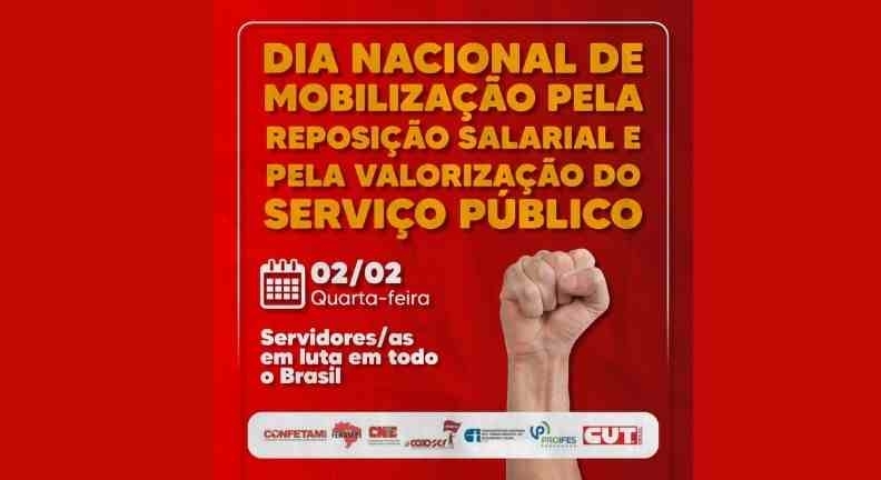 Federais, estaduais e municipais se unem em dia de mobilização por reposição salarial