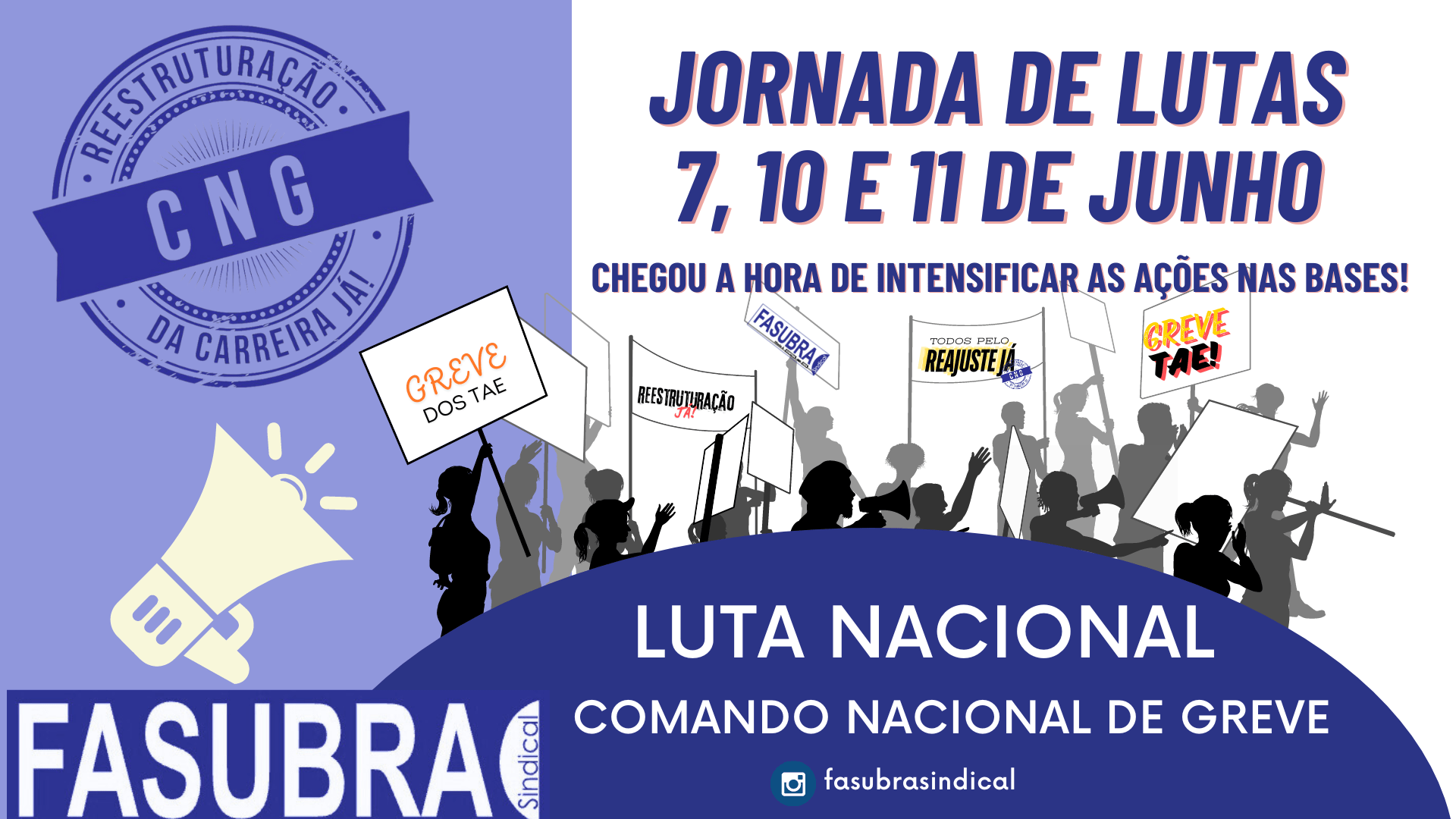 CNG DA FASUBRA ORIENTA: JORNADA DE LUTAS