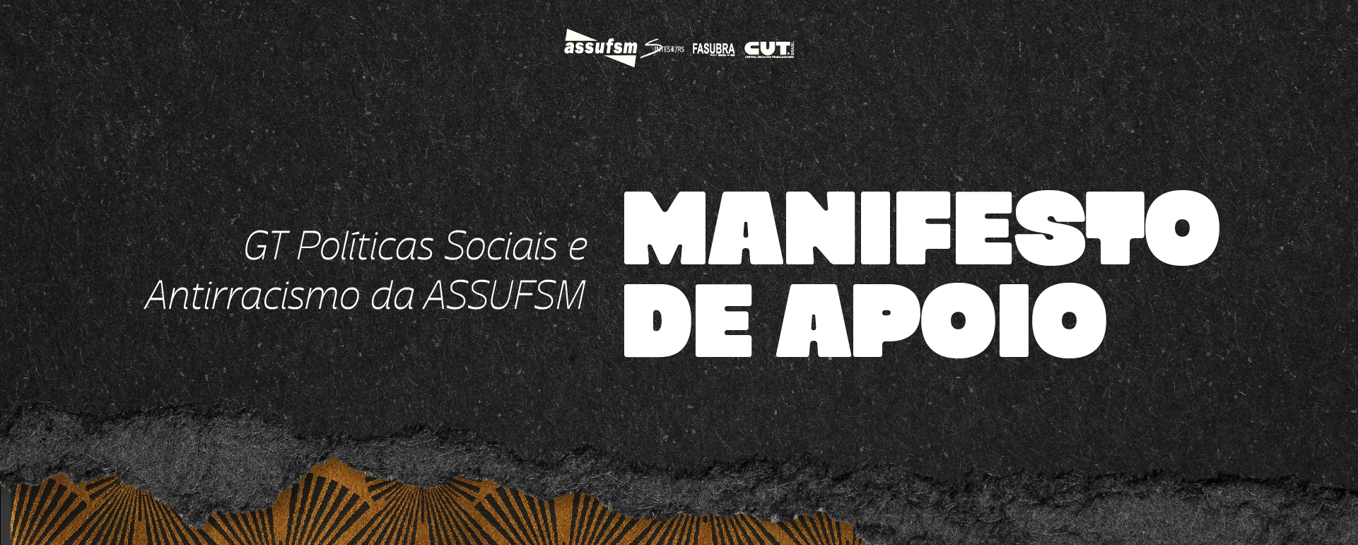 GT Políticas Sociais e Antirracistas da Assufsm faz manifestação de apoio e solidariedade à servidora da UFPEL que foi reprovada no estágio probatório