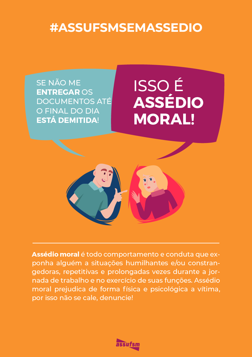 Assufsm lança Campanha “Assufsm sem Assédio”