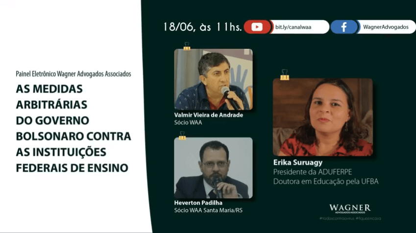 Live discute ataques do Governo contra a Instituições Federais de Ensino
