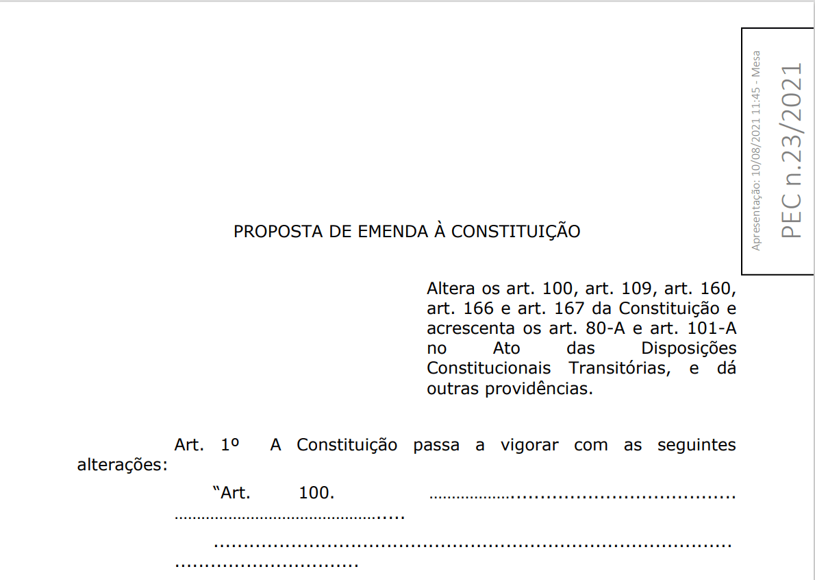 Servidores(as) contra a PEC 23/2021 querem pagamento imediato de precatórios
