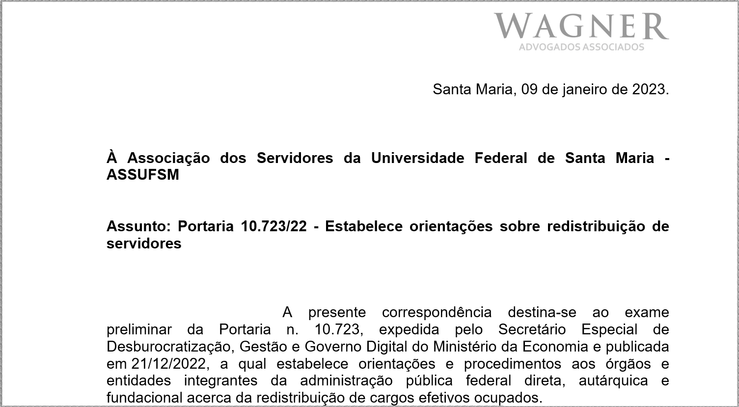 Portaria 10.723: Wagner Advogados Associados lança Nota Técnica falando riscos e contradições da portaria que estabelece a redistribuição de servidores(as)