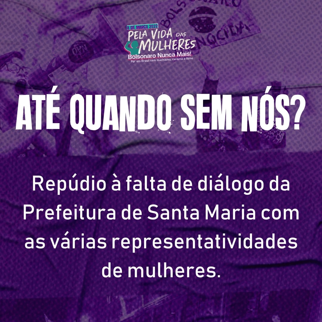 NOTA DE REPÚDIO: Até quando sem nós?