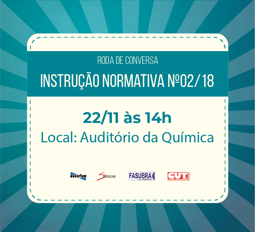 Roda de Conversa debaterá sobre Instrução Normativa nº02/18