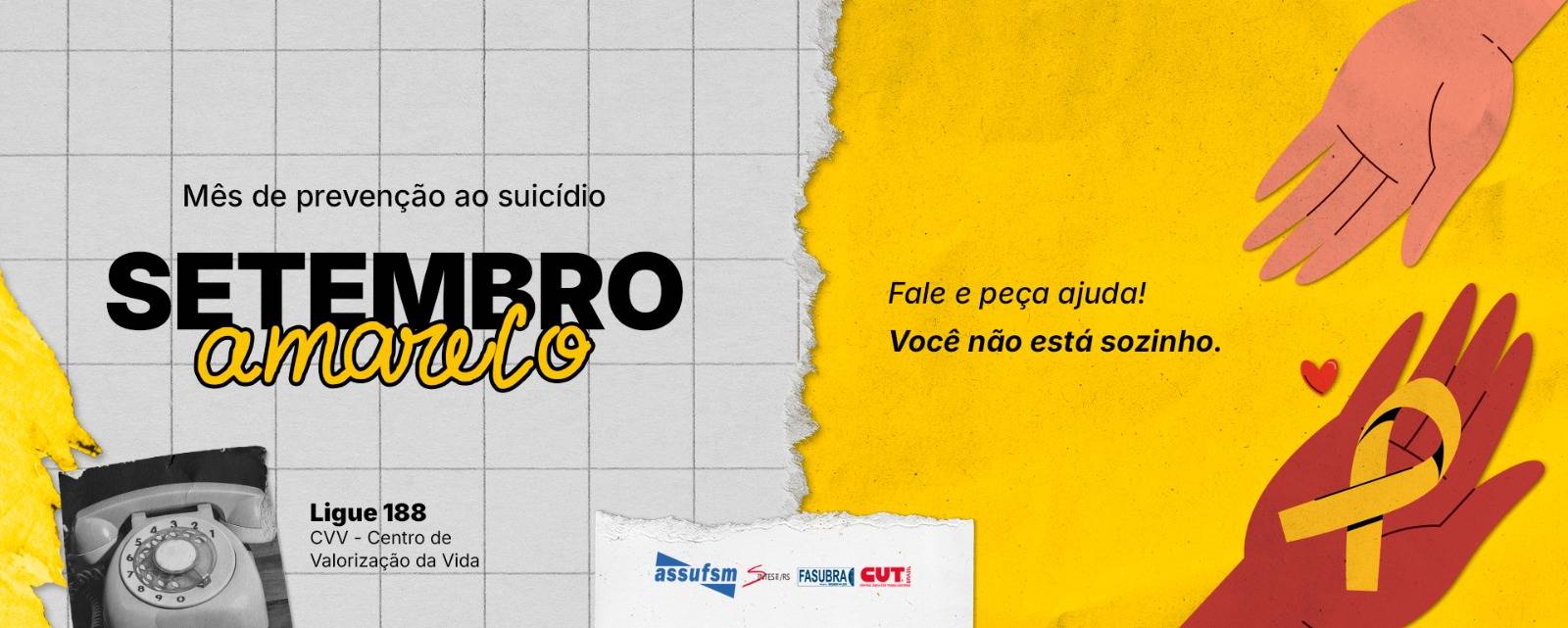 Setembro Amarelo – Mês de Prevenção ao Suicídio