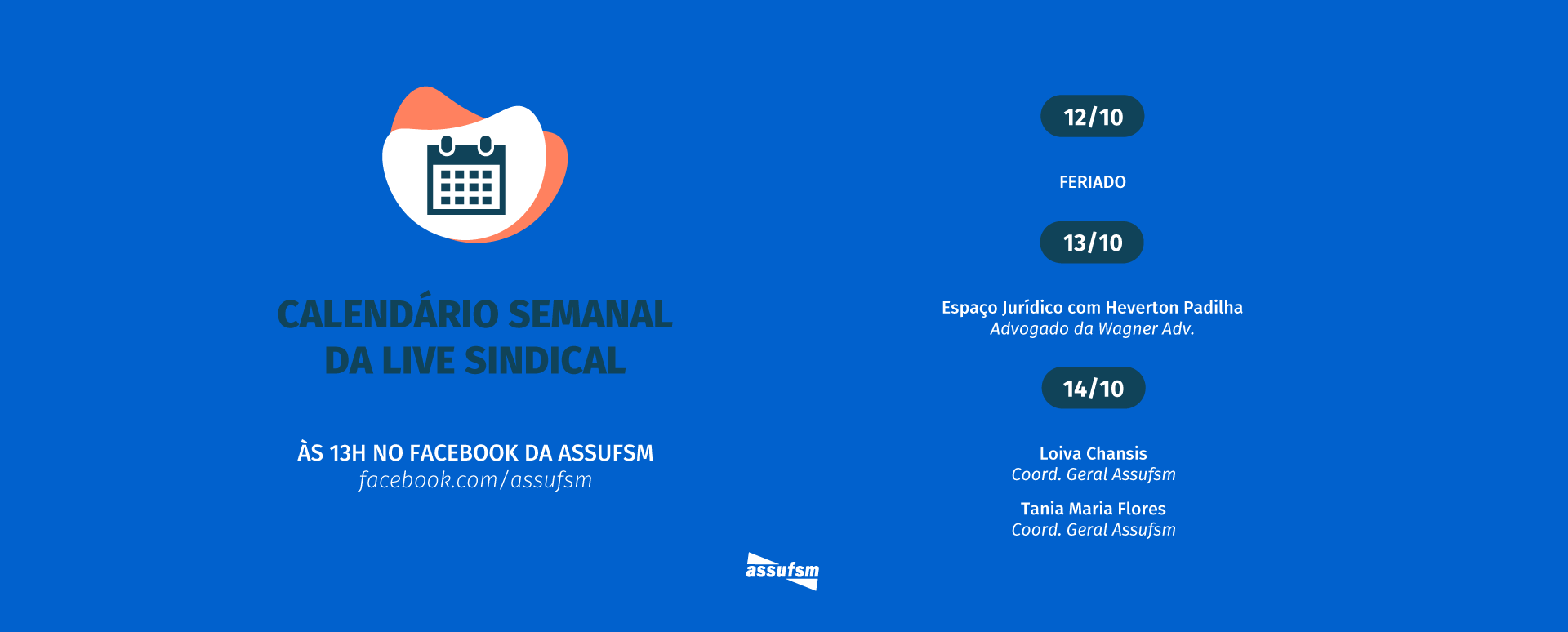 Confira o calendário das Lives Sindicais para a próxima semana