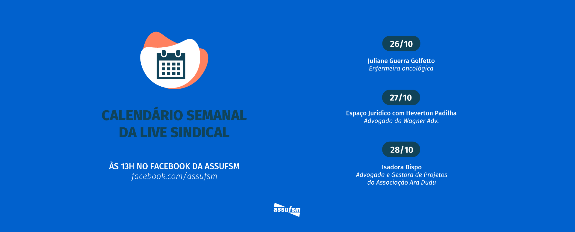 Confira o calendário das Lives Sindicais para essa semana