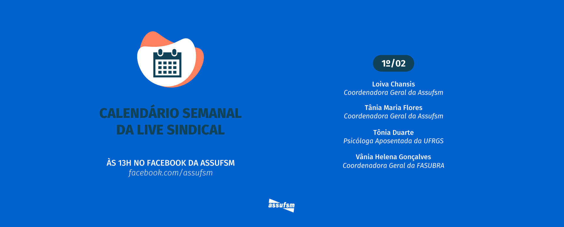 Confira o calendário da Live Sindical da próxima semana