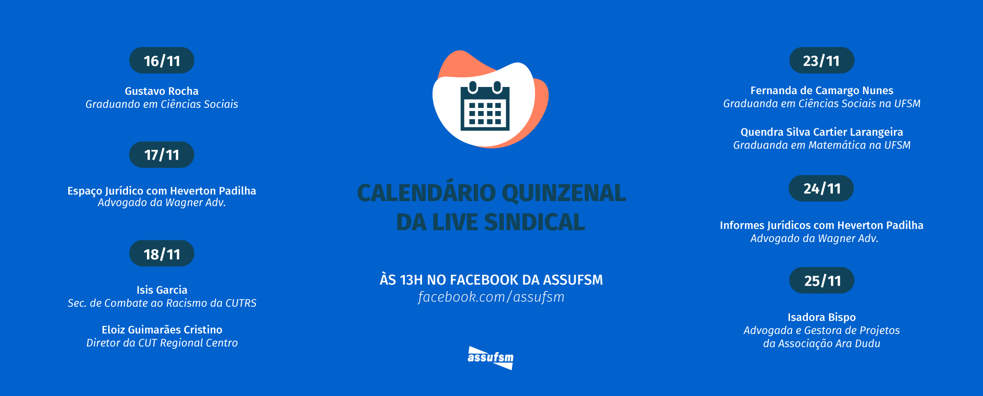 Confira o calendário das Lives Sindicais para a próxima quinzena