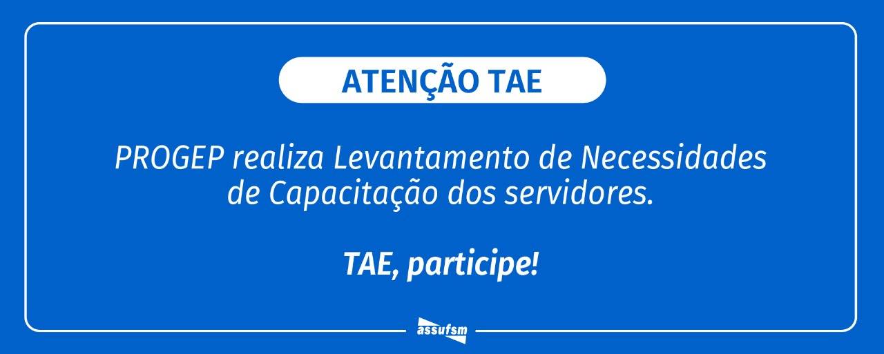 PROGEP realiza levantamento de necessidades de capacitação (LNC) dos (as) servidores (as)