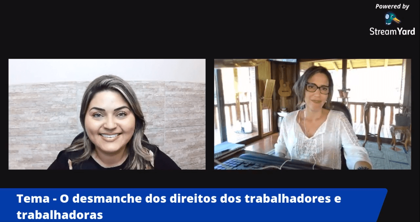 Live Sindical debate desmanche dos direitos das e dos trabalhadores